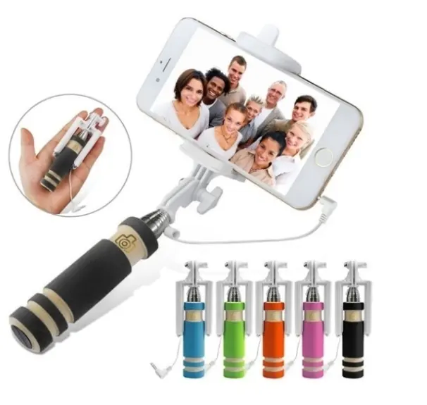 Fashion Foldable mini flexible adjustable Selfie Stick for mobile phone