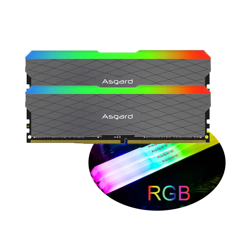 RAM RGB W2 Series DDR4 8GBX2 3200mhz LED RGB Light RAM 16GB With Rainbow Desktop Memory Kit 1.35V