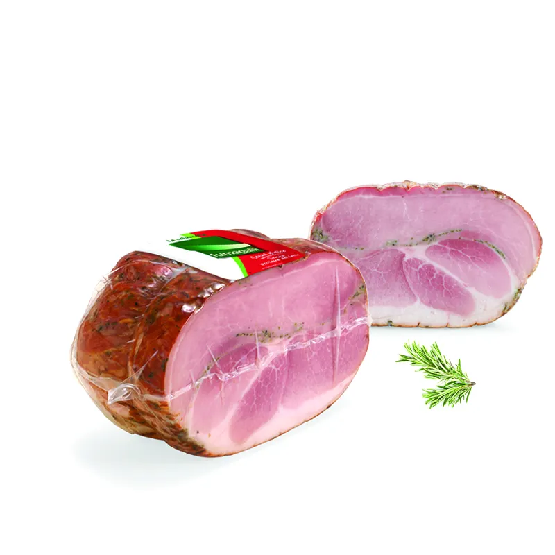 Cooked Ham with herbes. Wholesale Cured formed and cooked italian ham with herbs