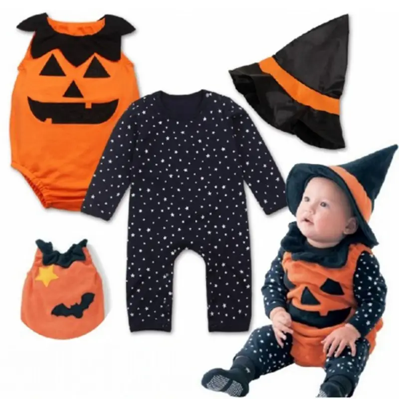 F22087A Children's Halloween Sets Performance Costume Baby Pumpkin baby's clothing sets