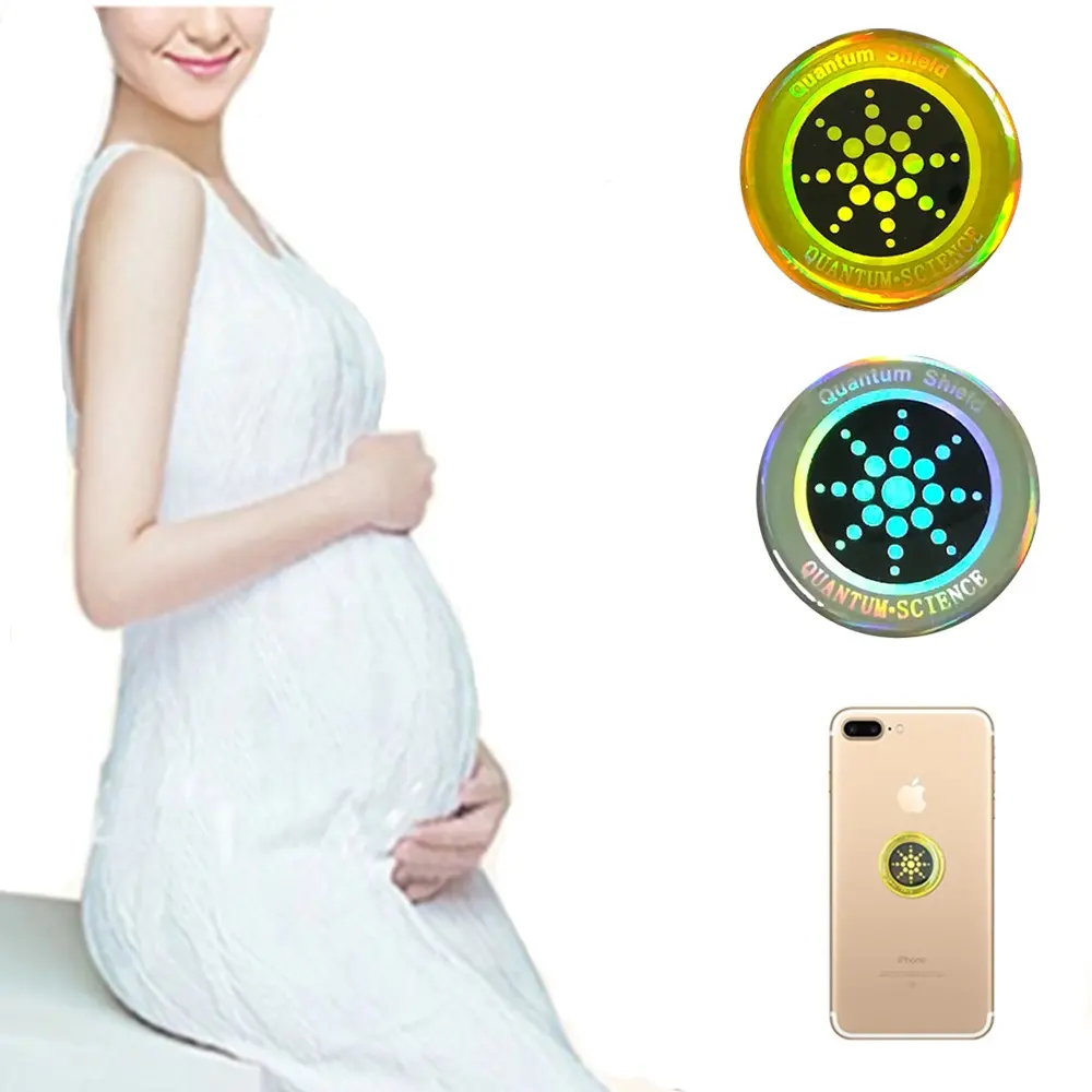 Epoxy Resin Surface Anti Radiation Cell Phone EMF Protection Sticker For Pregnant Woman