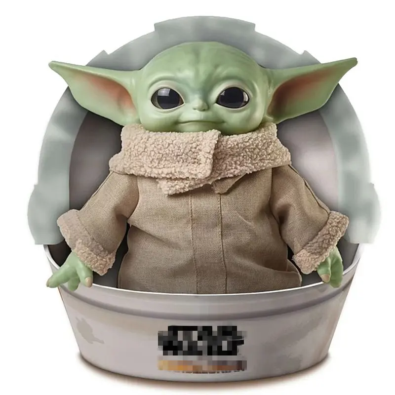 11Inch Famous Movie Baby Yoda Soft Dolls Star Anime Figure Plush Toys for Children Master Yoda Action Figures Gifts