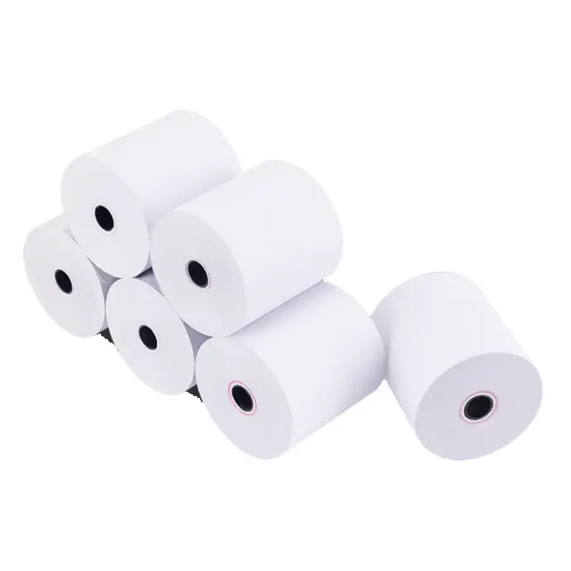 Cash register paper printed thermal receipt paper rolls 80x60 etc can be customized