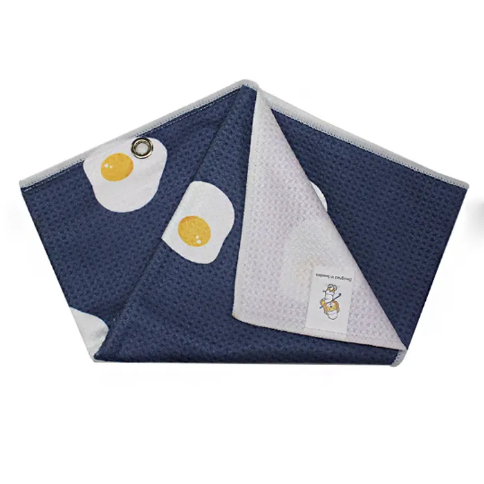 microfiber waffle golf towel with logo wholesale