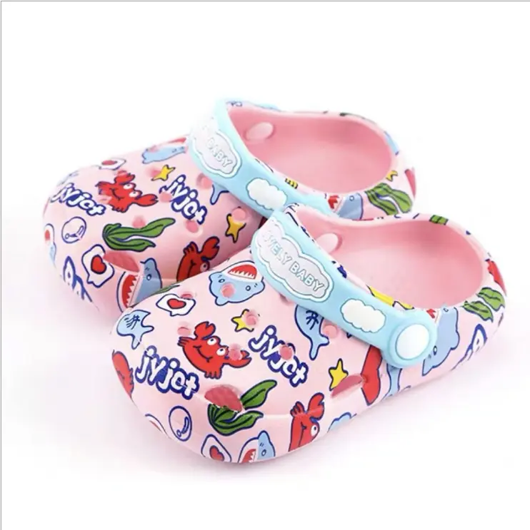 Children Garden Shoes Lovely Cartoon EVA Indoor Shoes For Boys