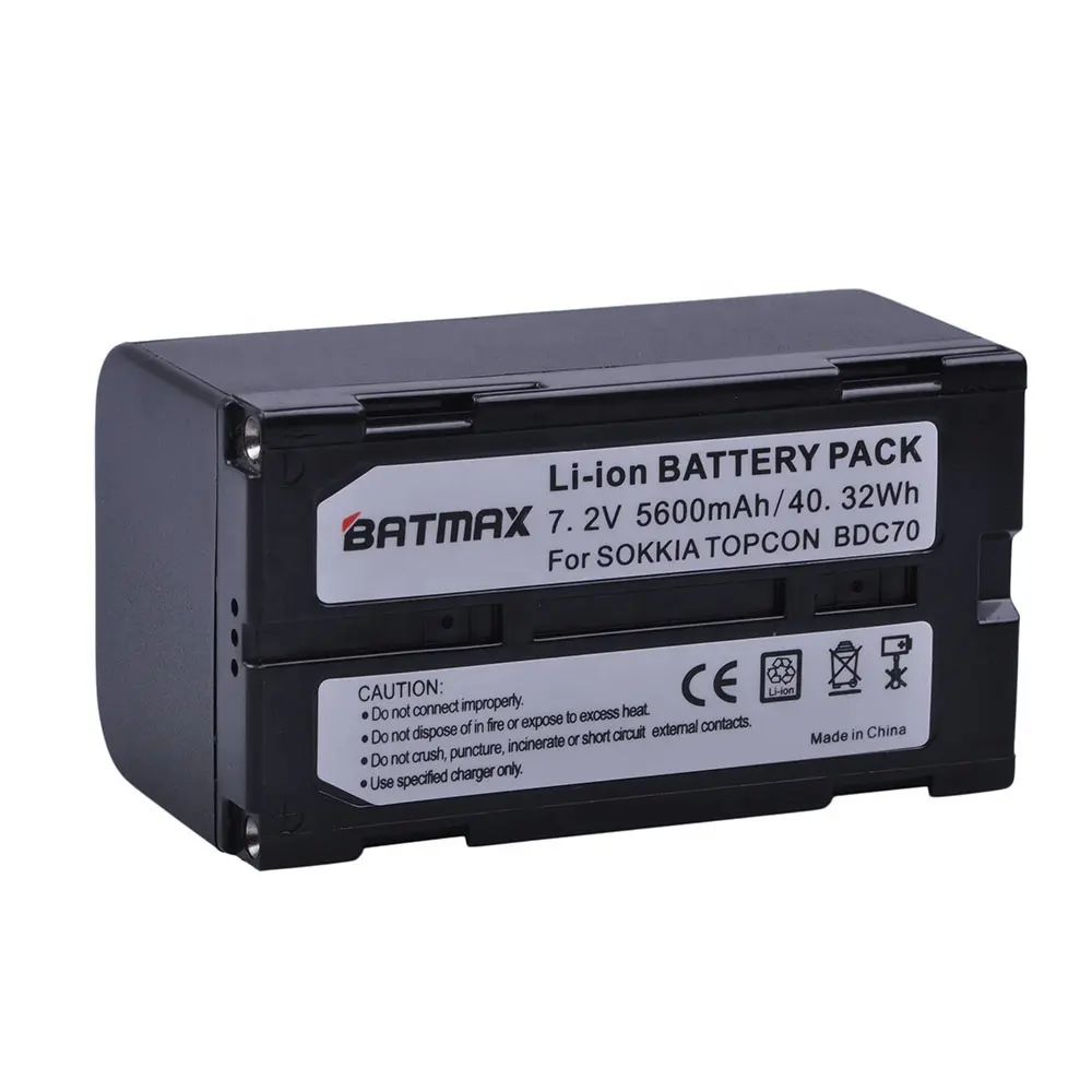 BATMAX 7.2V 5600mAh BDC70 Rechargeable Batteries akku for Topcon for Sokkia for Robotic Total Stations and for GNSS Receiver