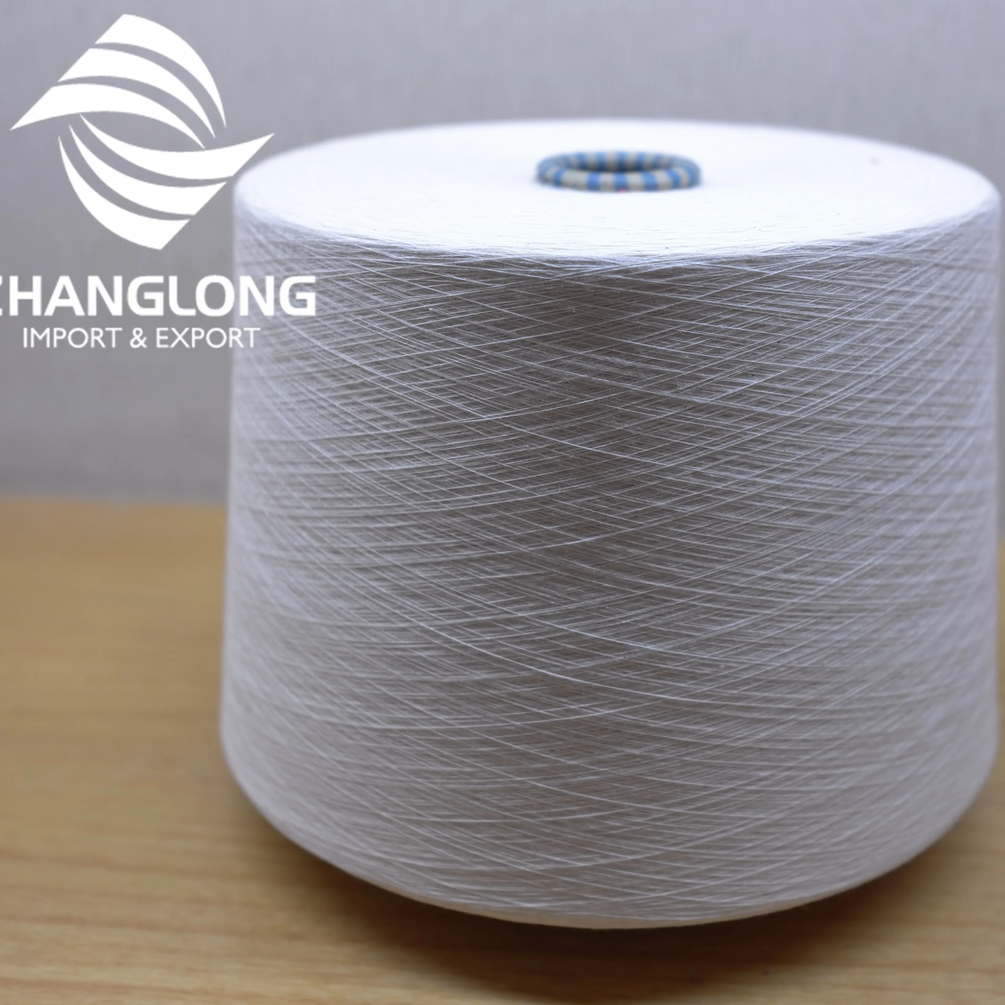Ne 60S Ring Spinning Cotton Like Dty Yarn 100% Polyester
