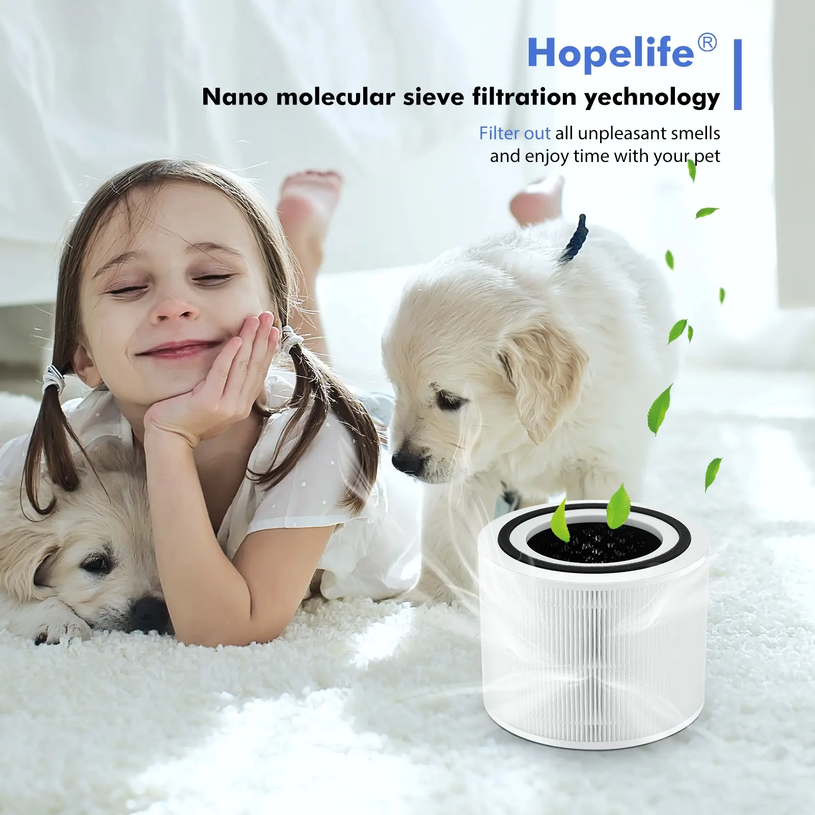 High Efficiency H13 True Nano HEPA Replacement Filter Air Purifier With Hepa Filter Compatible With LEVOIT Core 300 300S