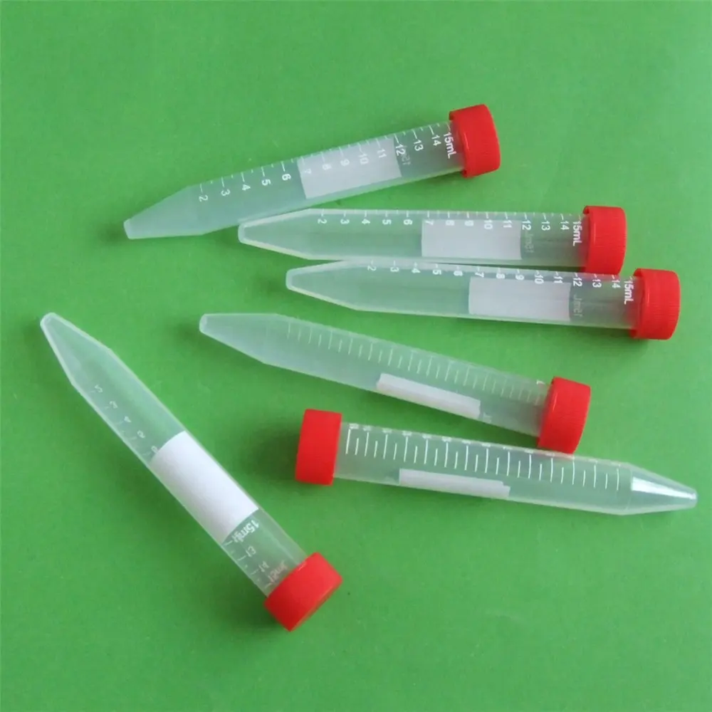 15ml centrifuge test tube with screw cap conical bottom