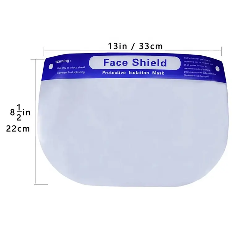 disposable transparent anti fog face shield mask for medical protection use