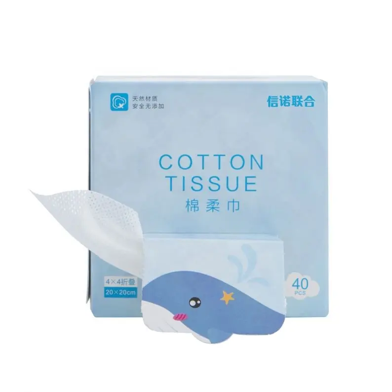 Chinese Supplier Factory Price Custom Printing Spunlace Nonwoven Facial Tissue