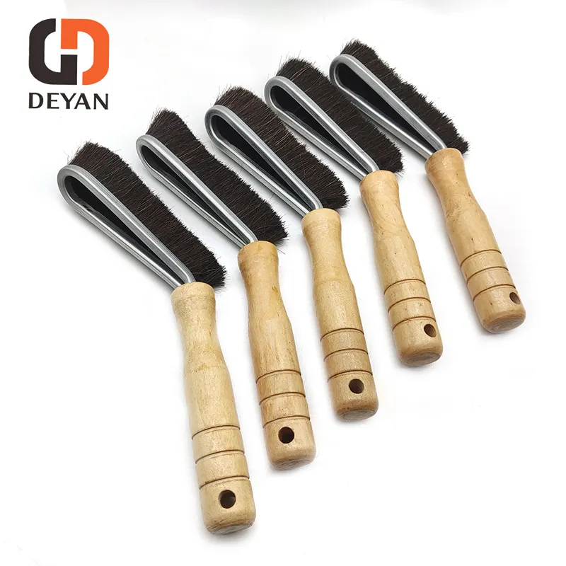 5 pcs  per set cleaning brushes  horsehair moustache drilling pipe dope tire brush drill pipe dope brush horsehair