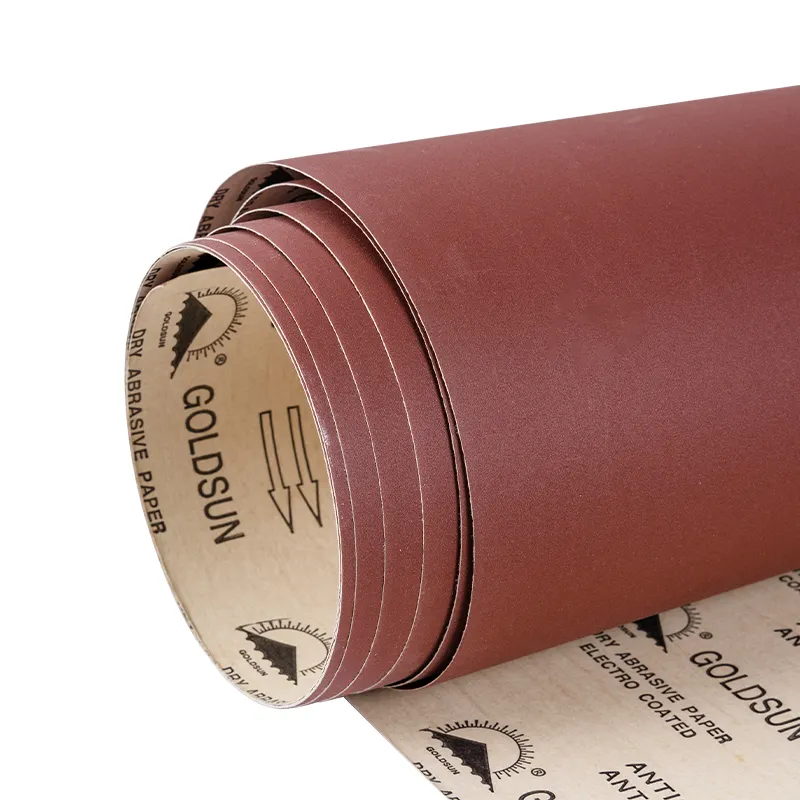 German E-wt 250g Kraft Sand Paper Roll OEM Print Your Logo Calcined Alox EW91