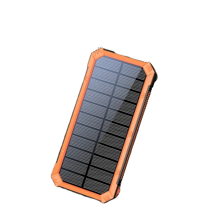 High Quality Portable Outdoor Waterproof Mobile Power Bank Camping Led Light Flashlight Solar Charger 30000mAh