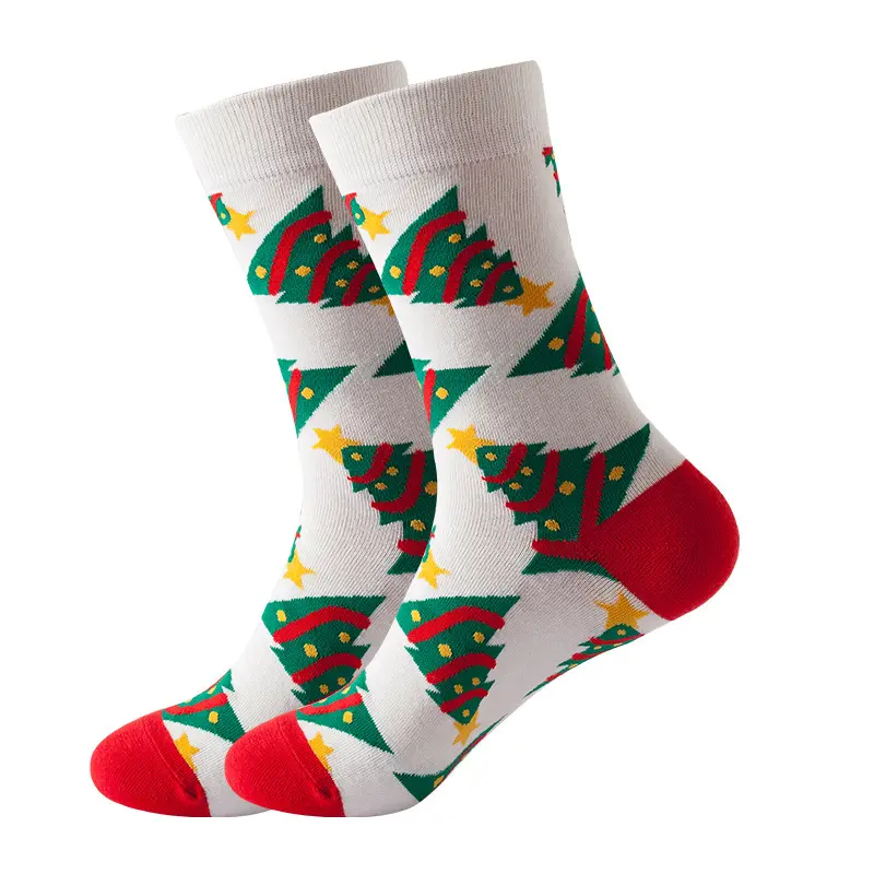 YUELI OEM зимние рождественские Счастливые новые модные хлопковые подарочные носки-Тапочки