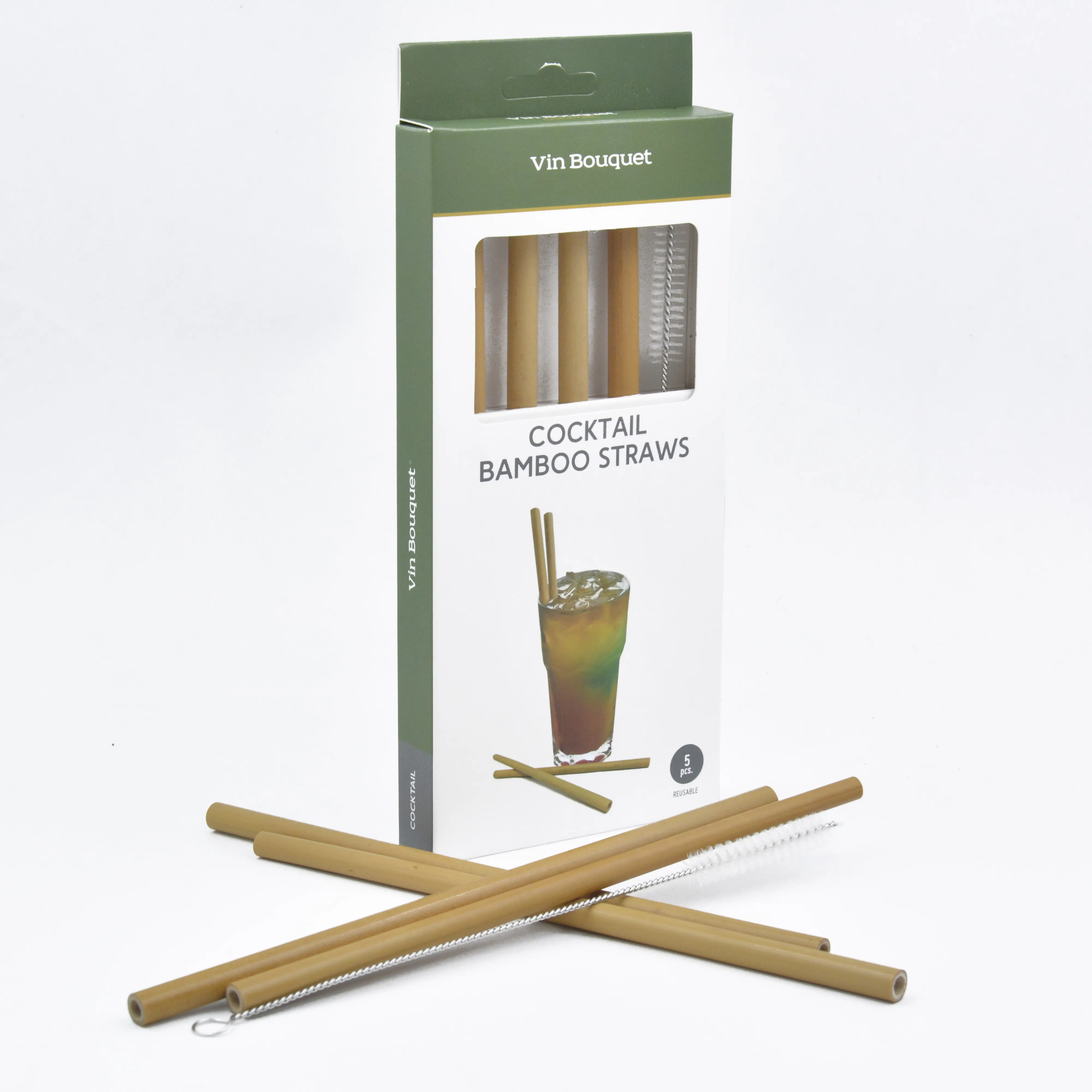 Оптовая продажа, бамбуковые соломинки с индивидуальным логотипом, бамбуковые соломинки для питья, многоразовые бамбуковые соломинки