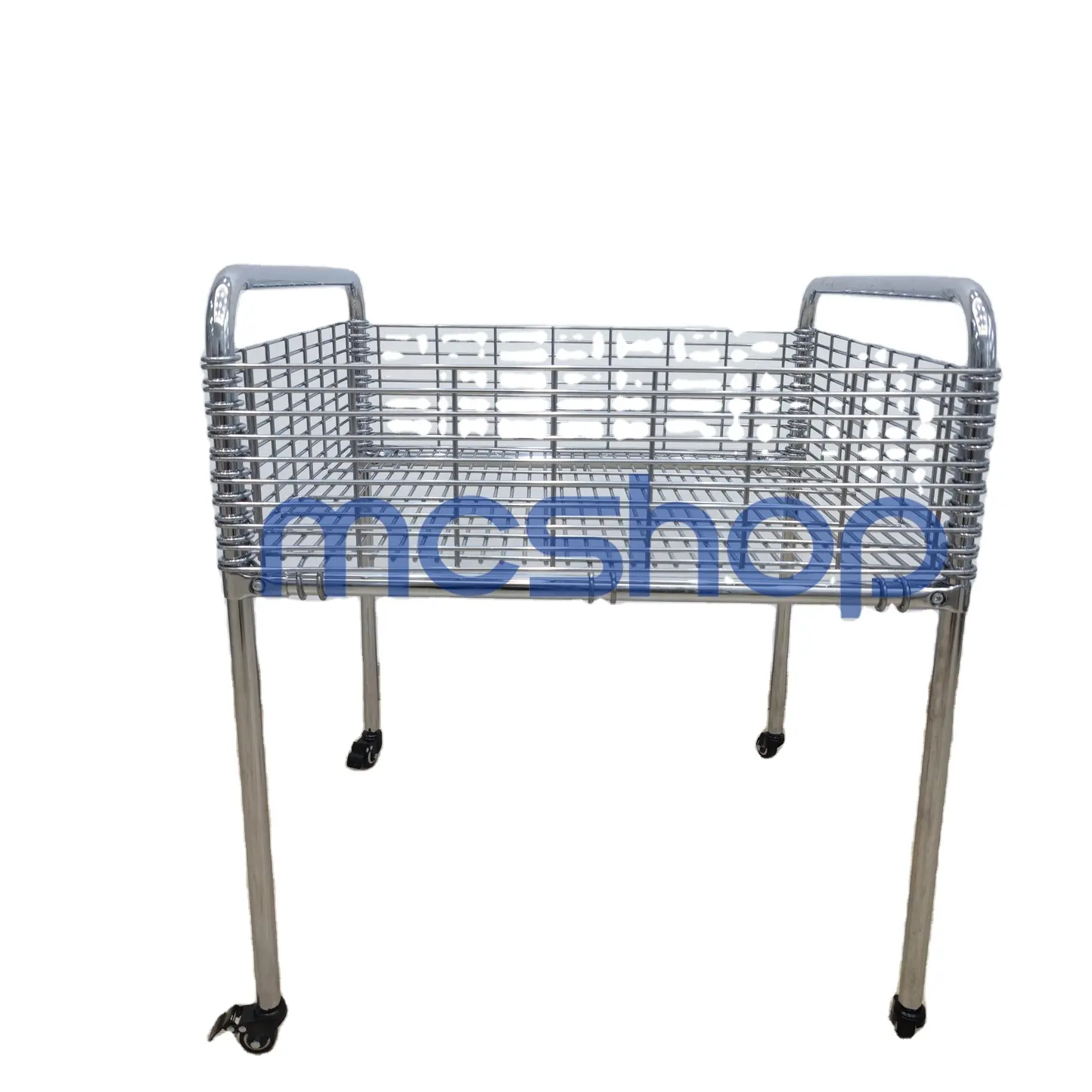 Multifunctional Movement Wheels Promotion Table Metal Galvanizing Display Table