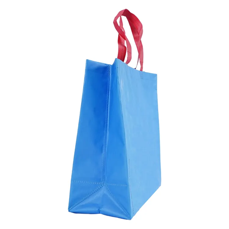 Большая рекламная Экологически чистая Складная ламинированная пластиковая сумка-тоут для покупок