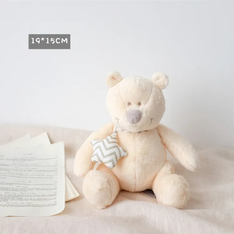 Baby Hand Grip Doll Plush Toys Rattle BB Stick Bed Bell Pacify Bear Blanket With Music Box Toys For Baby