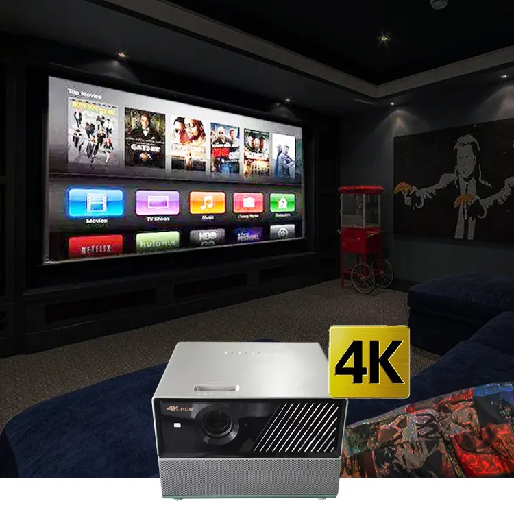 2500 ansi lumens 3LCD 4K Ультра HD домашний кинотеатр 4k лазерный проектор телевизор