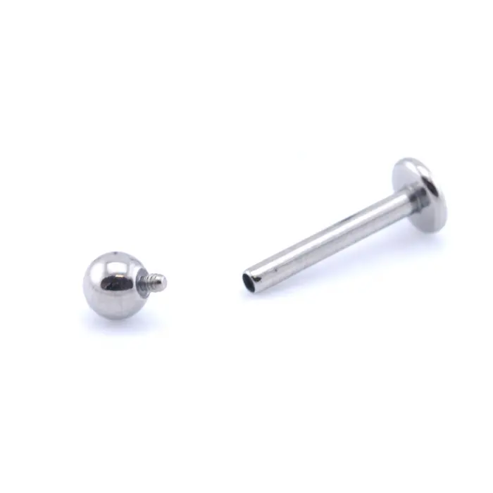 Titanium Internally Threaded Unique Labret Piercing Jewelry