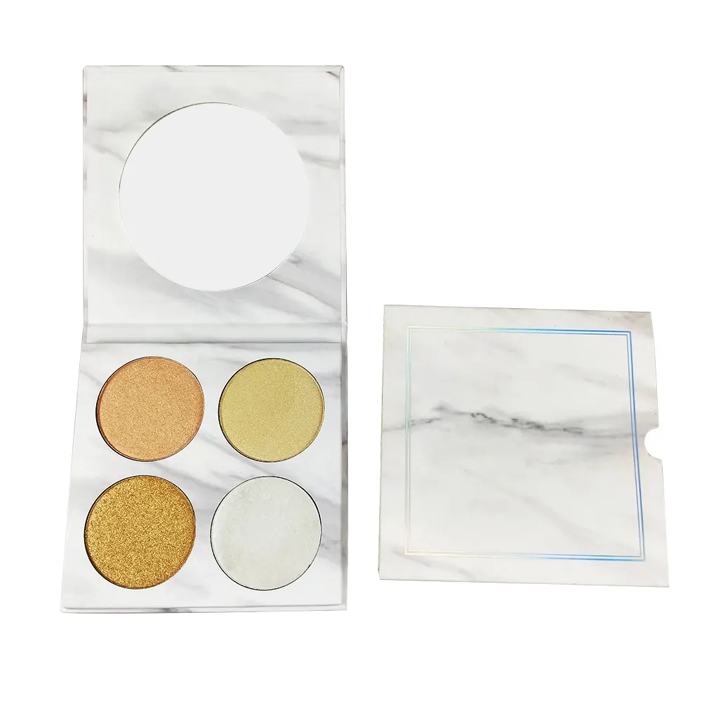 Your Own Brand Makeup Highlighter Palette Silky Smooth Compact, Custom Bronzer & Highlighter Pressed Powder Palette