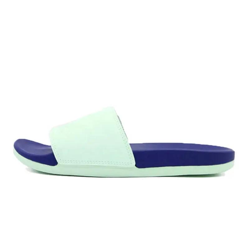 China Manufacturer Wholesale Custom Color And Logo Design PU Leather Sport Flat Sandal Slide