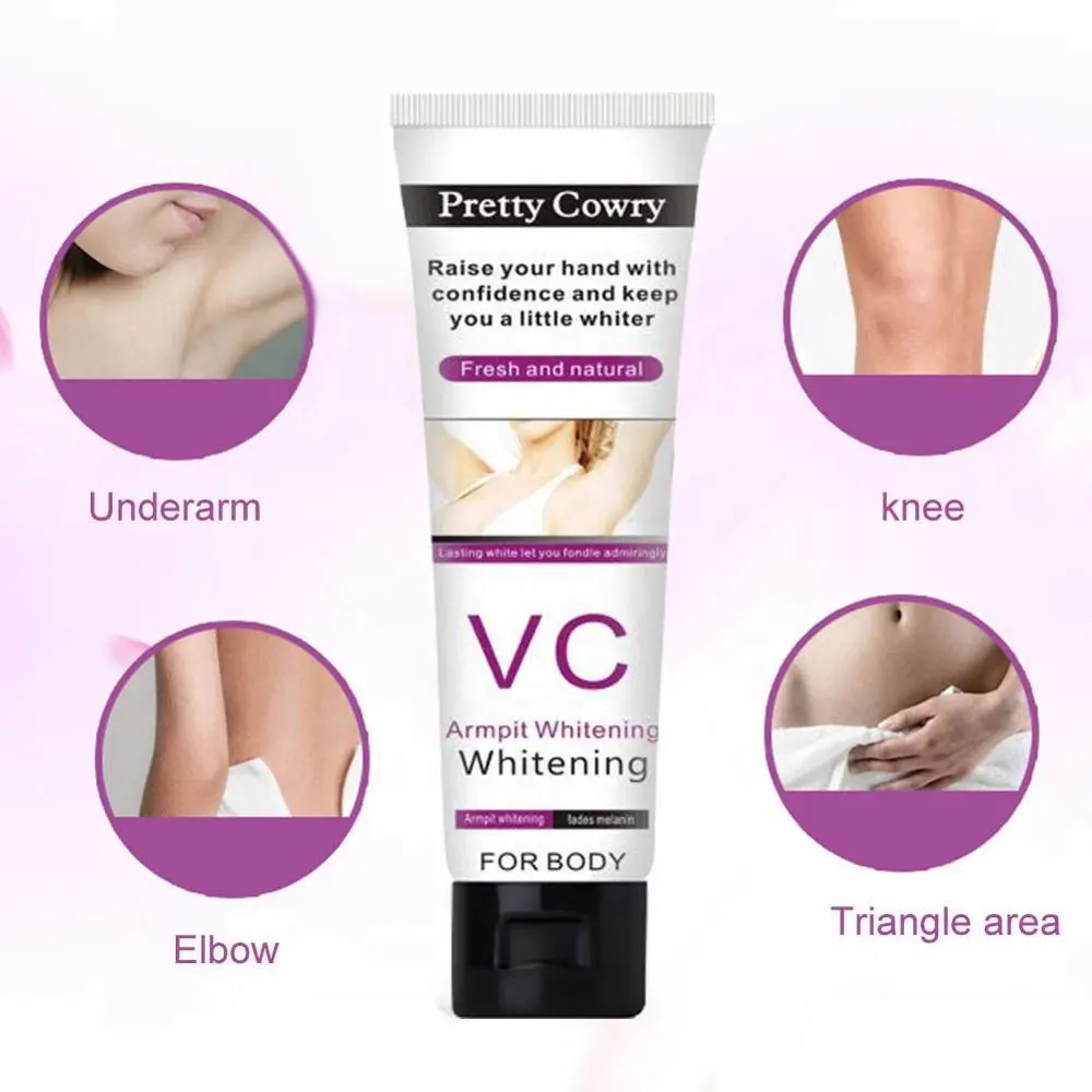 Pretty Cowry бренд Свежий натуральный VC подмышки 3 дня быстро отбеливающий коллагеновый крем для тела