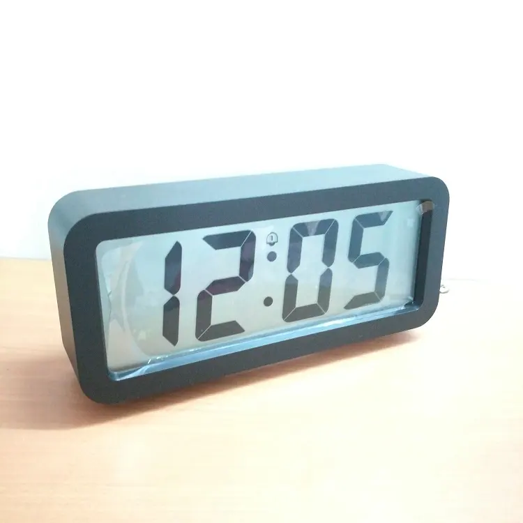 2 inch big size LCD digital calendar music alarm clock