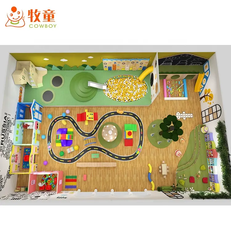 High Quality Party Room Furniture Customized Indoor Playarea Facilities Colorful Soft Playground For Children Indoor Play Space