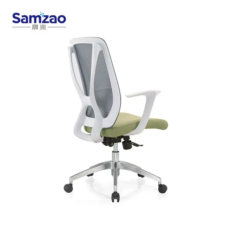 Офисное кресло с сетчатой спинкой, эргономичное и прочное кресло, тканевое сиденье