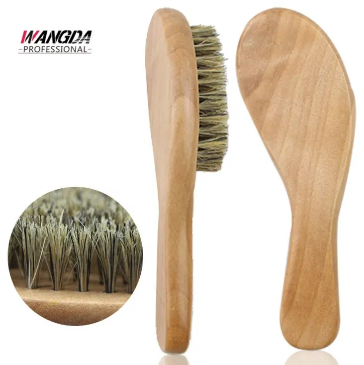 High Quality Custom Bamboo Handle Beard Brush Custom Boar Bristle wood Mens Shaving Brush