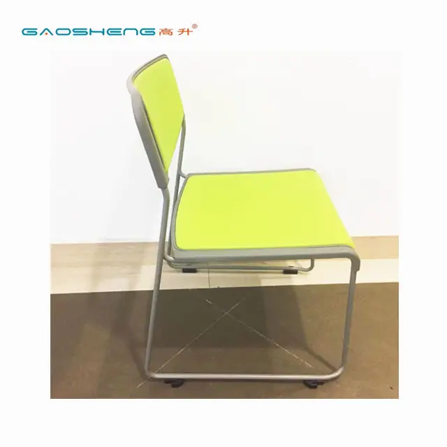 China foshan furniture factory wholesale colorful plastic stackable office conference hall chair