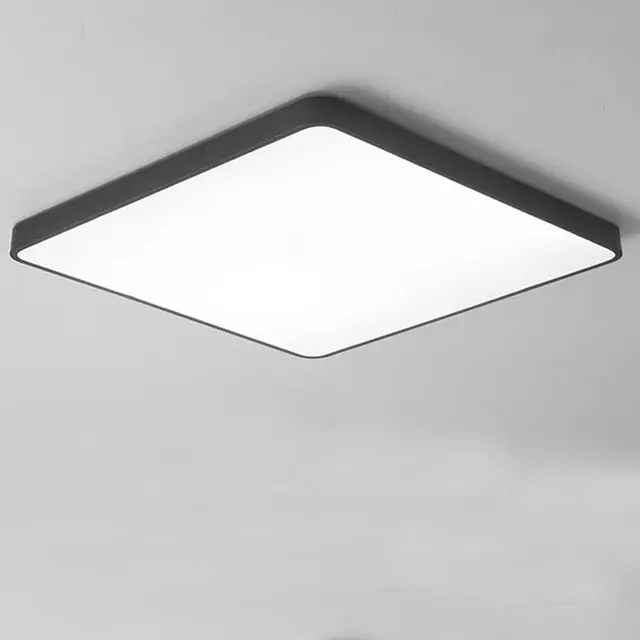Круглые квадратные потолочные светильники для домашнего освещения, современные светодиодные потолочные светильники с поверхностным креплением