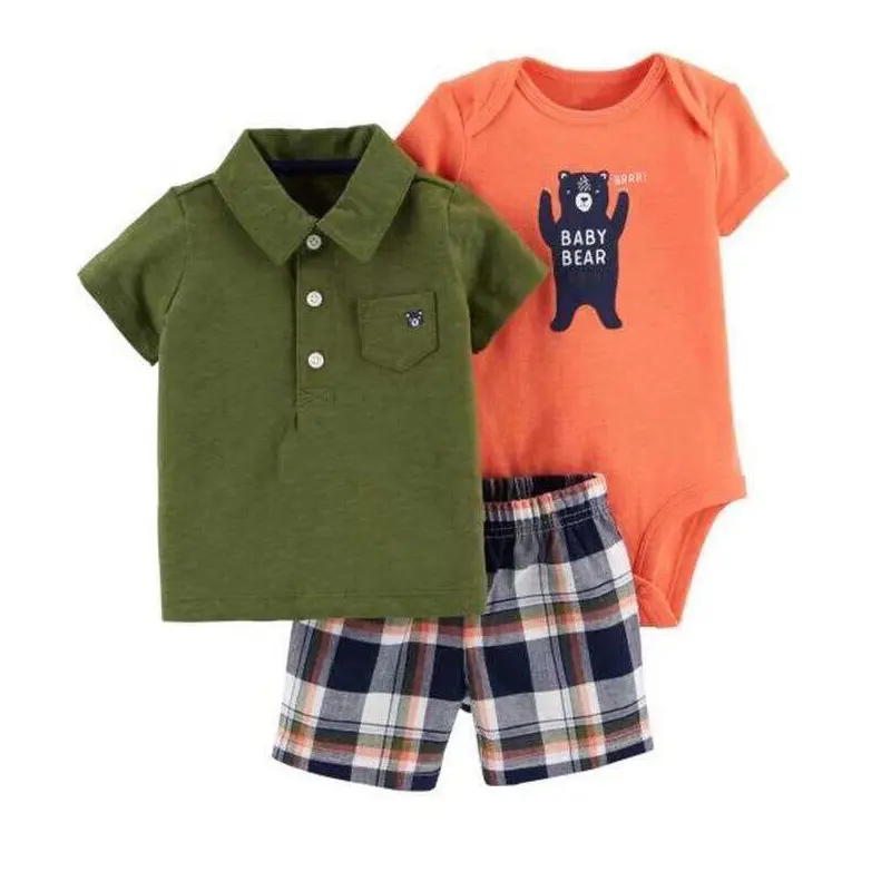 Low Price High Quality baby clothes set Super Soft Cute Pattern Pants t-shirt Baby Clothes Romper