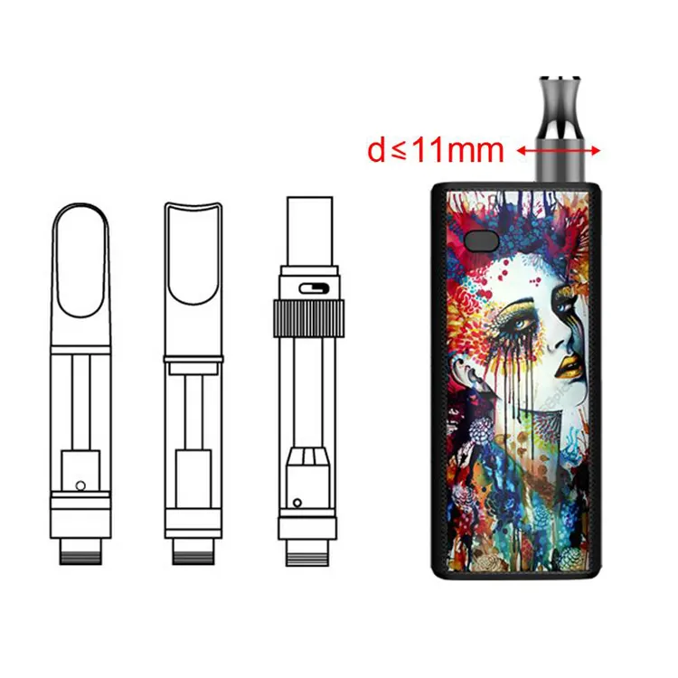 Komodo Newest Vape Pen C3 battery 650mah Box Mod for Oil Vape Pen Cartridge G2 CE3 510 Thread Battery