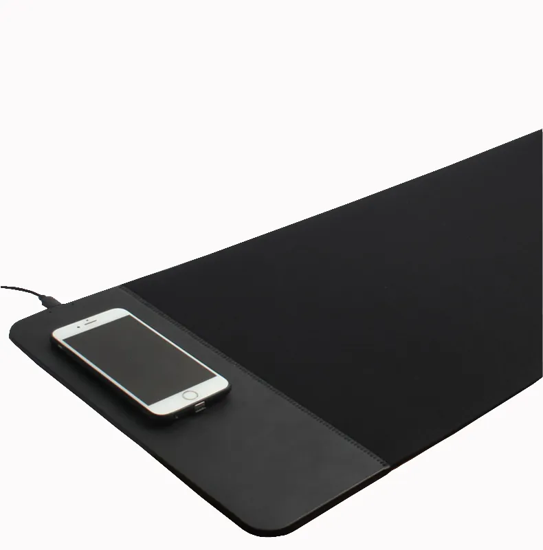 2019 new arrivals 3 in 1 desk mouse pad with wireless charger phone charger with kc certification