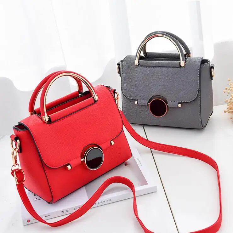 New Fashion Designer Pu Leather Material Women Handbag Wholesale ladies shoulder bags