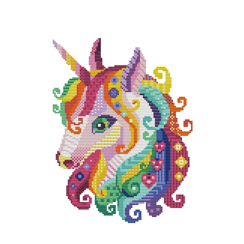 NKF Unicorn wholesale price joy sunday factory supplier cross stitch kit