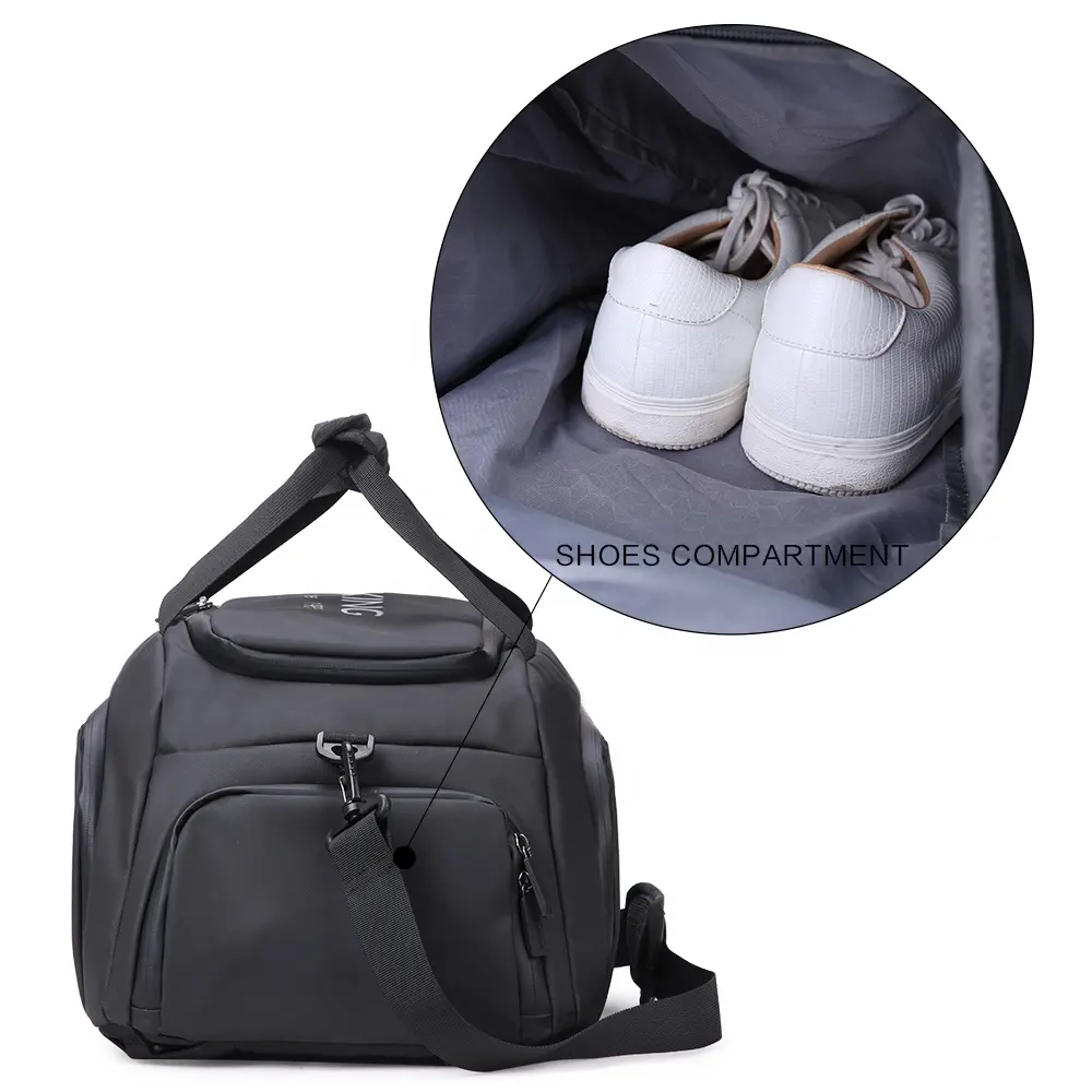 2020 guangzhou aoking 32L large capacity waterproof boys gym luggage duffel bag mens sports travel backpack bag shoe compartment