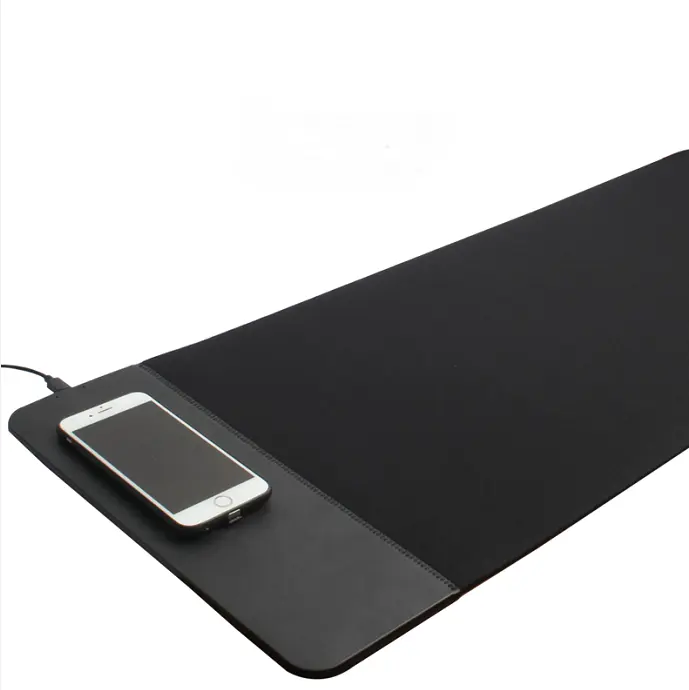 Newest long rubber version 10W fast long distance table wireless charger mouse pad