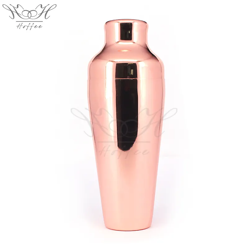 18OZ Copper Plated Mezclar Art Deco Stainless Steel 2-piece Cocktail Shakers