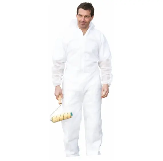 Custom unisex disposable non woven working safety coverall
