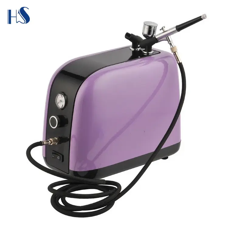 HS-386K mini airbrush compressor kits airbrush skin care