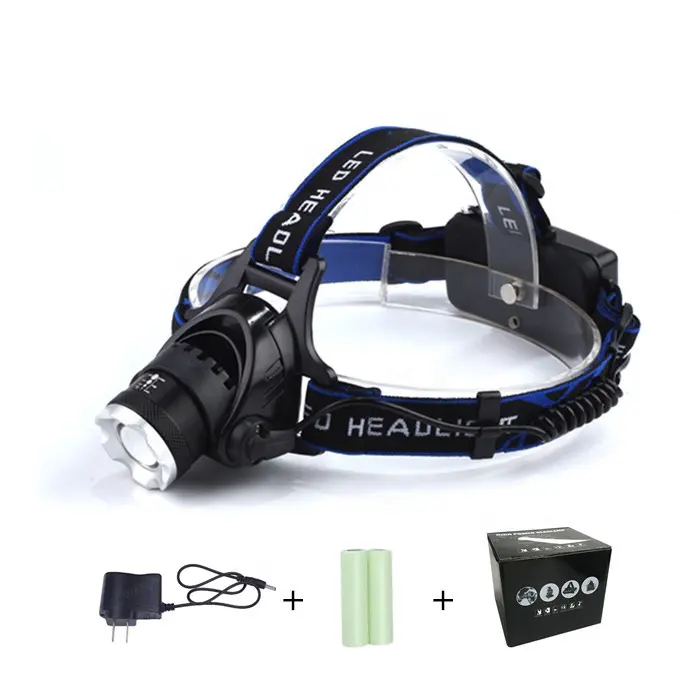 Good price wholesale 500 Lumens high power rechargeable zoom led headlight heavy duty dual quality mining industrial headlamp