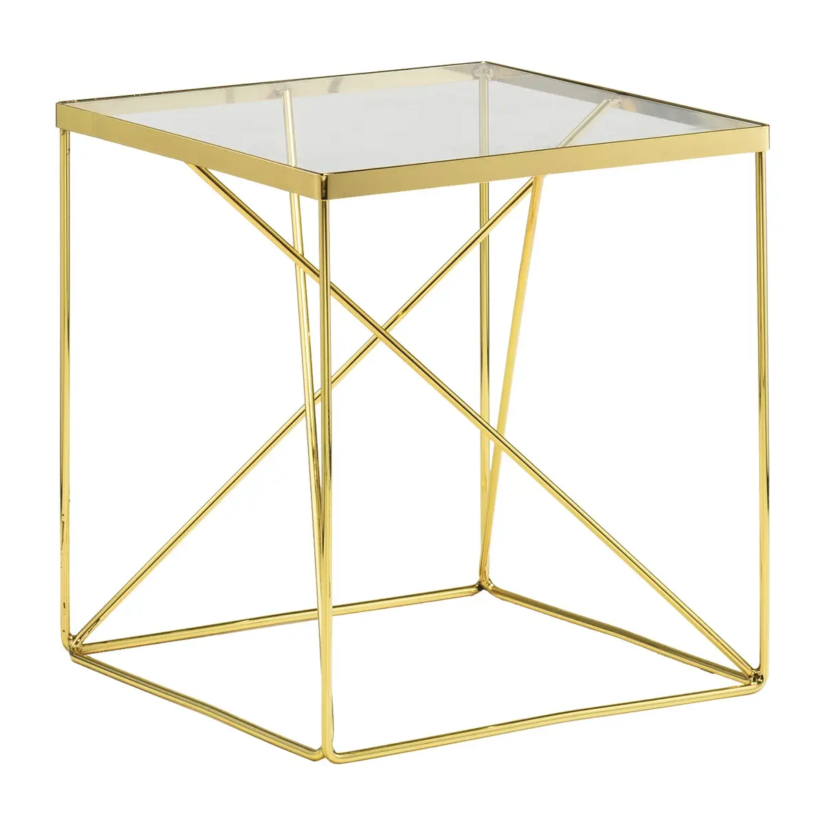 Золотой металлический столик со стеклянной столешницей железный Мини-мебель для гостиной из закаленного стекла современный журнальный столик От 3 до 5 лет