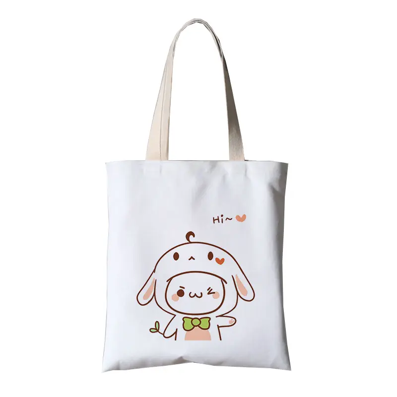 2019 Ruidimg Cute Bear Picture Women's Single Shoulder Canvas Bag With Customization