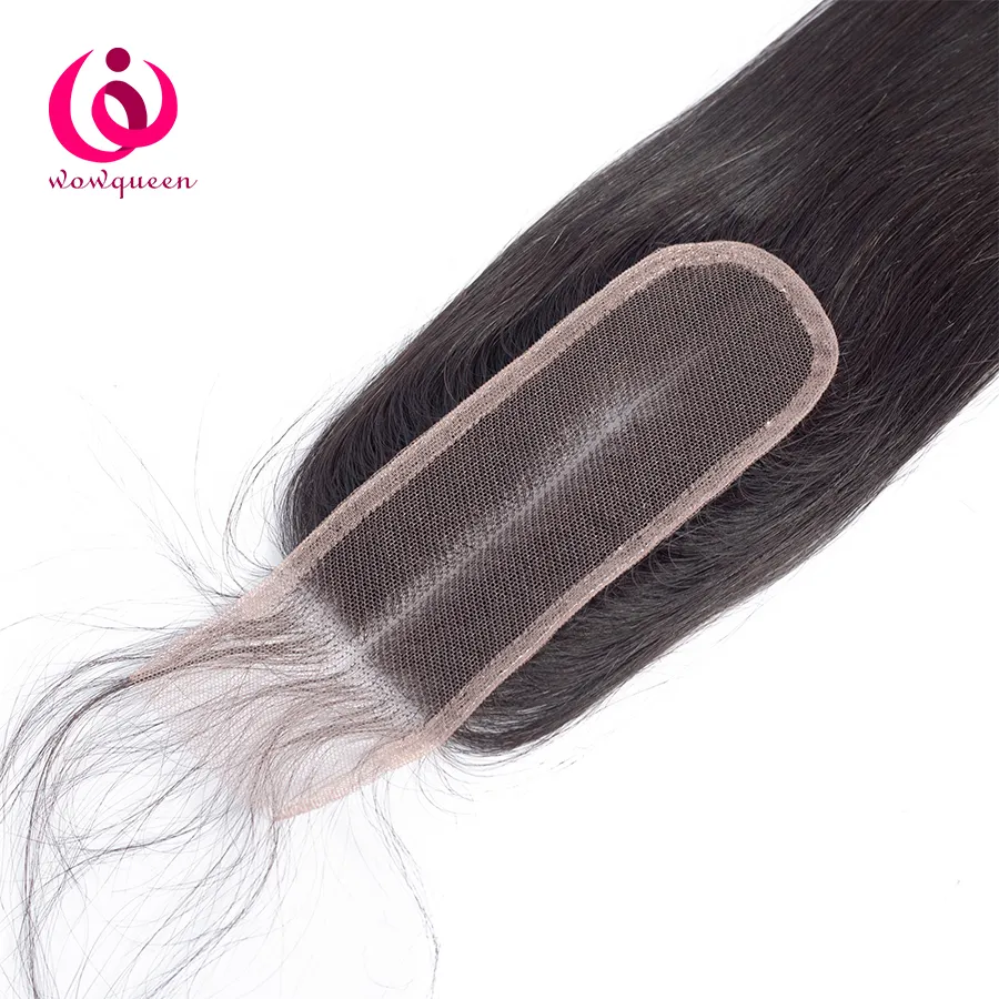 Hair wholesalers Virgin human Hair Kim K Human 2x6 lace closure for black woman straight middle part in stock