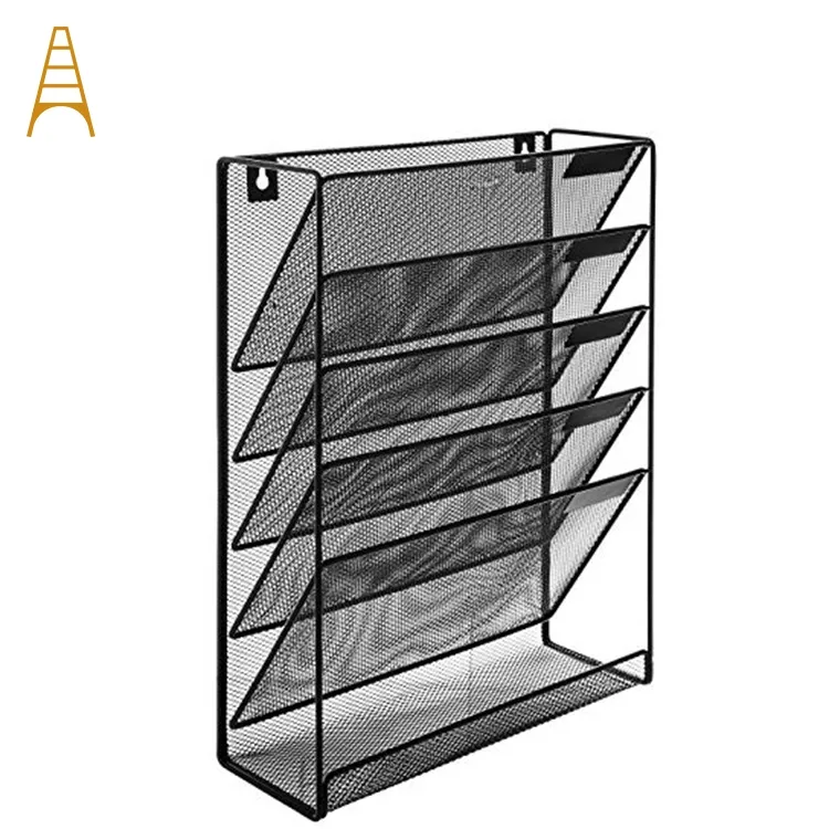 European Style Creative Design Counter Top Metal Magazine Rack