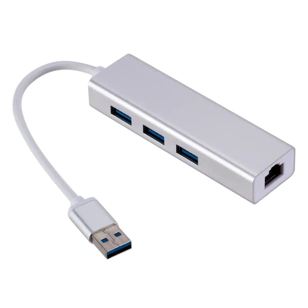 Высококачественный usb-концентратор 3,0 для Ethernet Rj45 Lan-адаптер USB 3,0 usb-концентратор сетевая карта